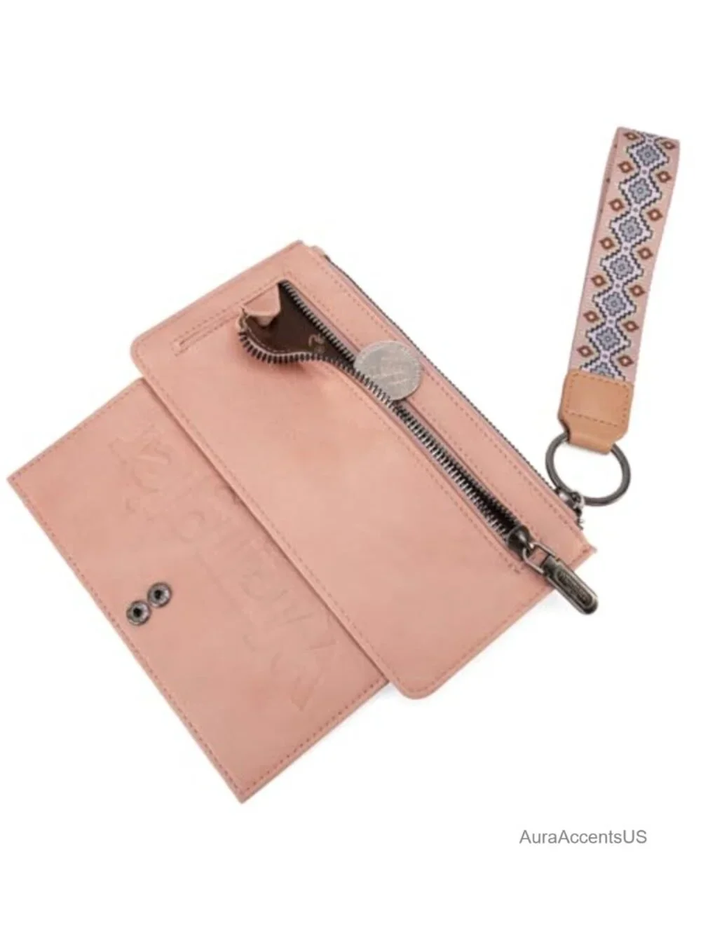 Western Boho Wristlet Wallet RFID Blocking Card Holder Clutch